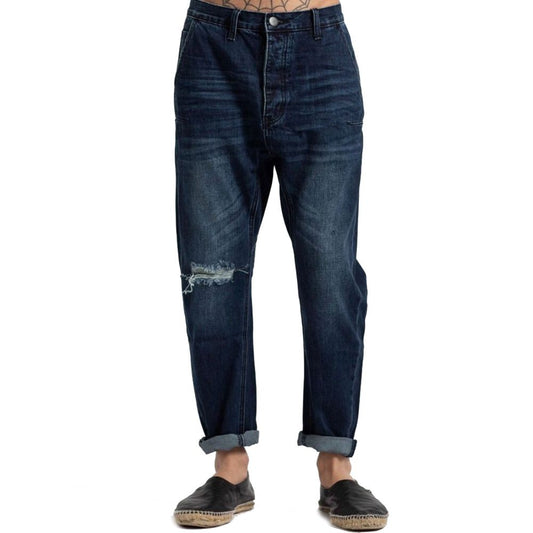 One Teaspoon Blue Cotton Men's Jeans