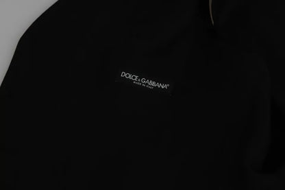 Dolce &amp; Gabbana Schwarze Stretchweste, formelle Weste aus Wolle