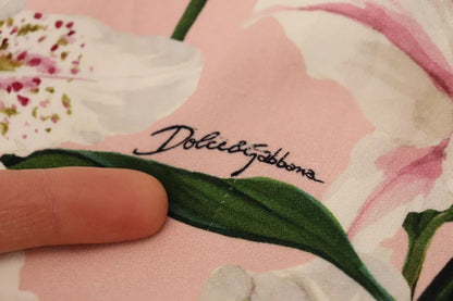 Dolce &amp; Gabbana – Knielanges Etuikleid aus Viskose „Lily“ in Pink