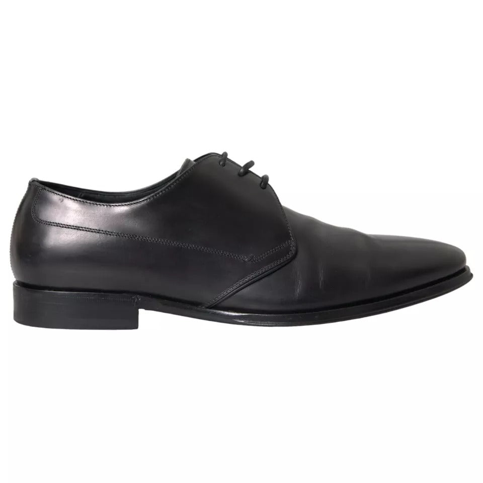 Dolce &amp; Gabbana – Derby-Schuhe aus schwarzem Leder für formelle Anlässe für Herren