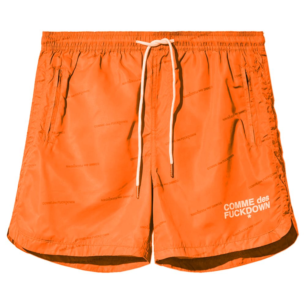 Comme Des Fuckdown – Orangefarbene Bademode aus Polyester