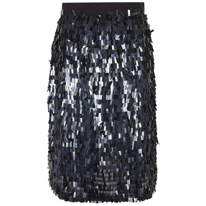 PINKO Black Polyester Skirt