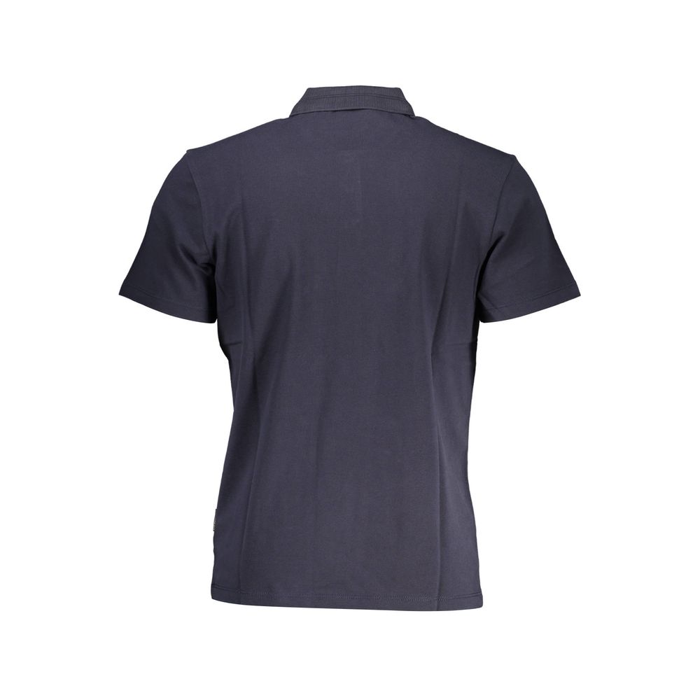 Napapijri Herren-Poloshirt aus blauer Baumwolle