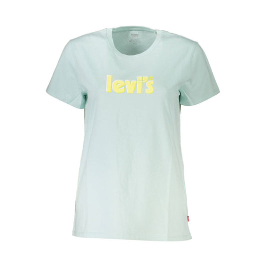 Levi's – Oberteile und T-Shirts aus hellblauer Baumwolle