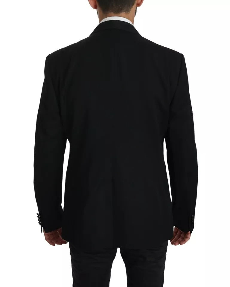 Dolce &amp; Gabbana – Schwarzer, einreihiger Blazer