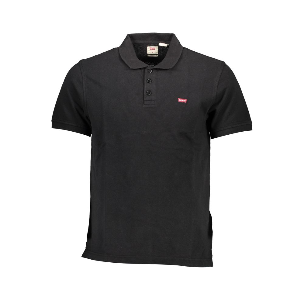 Levi's – Schwarzes Poloshirt aus Baumwolle für Herren