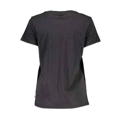 Levi's – Schwarze Oberteile und T-Shirts aus Baumwolle