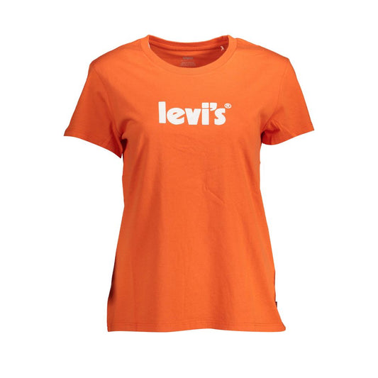 Levi's – Oranges Baumwoll-T-Shirt für Damen