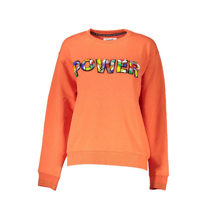 Desigual Oranger Baumwollpullover für Damen