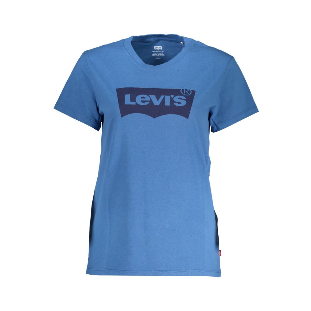 Levi's – Blaues Baumwoll-T-Shirt für Damen