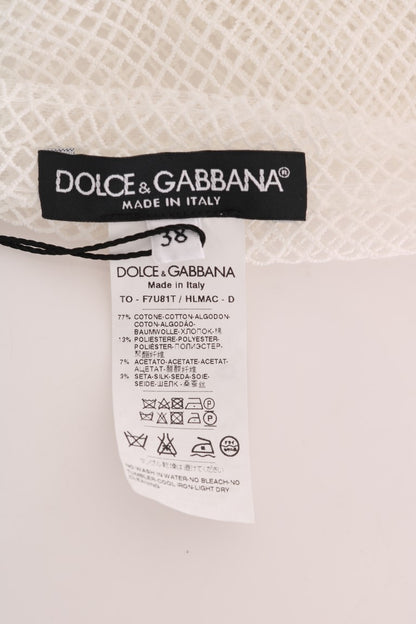 Dolce &amp; Gabbana ärmelloses Tanktop aus transparentem Netz