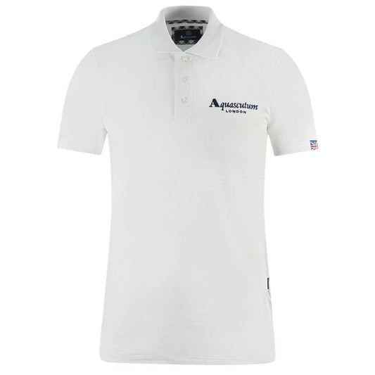 Aquascutum Elegantes weißes Poloshirt aus Baumwolle