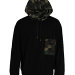 Dolce &amp; Gabbana – Schwarzes Sweatshirt mit Kapuze und Camouflage-Muster