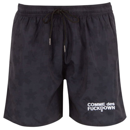 Comme Des Fuckdown Black Polyester Men's Bermuda Short