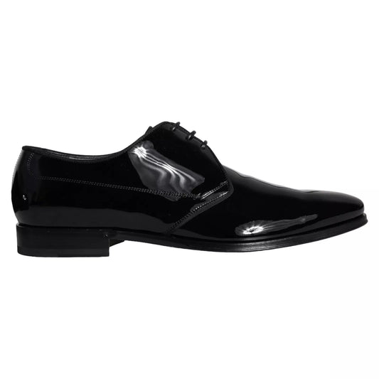 Dolce &amp; Gabbana – Derby-Schuhe aus schwarzem Kalbsleder für Herren