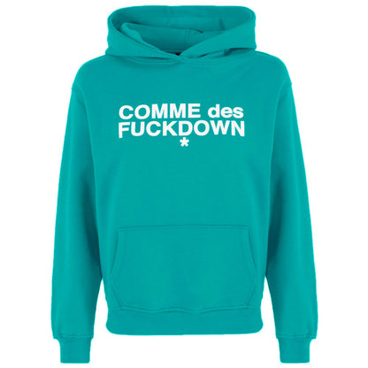 Comme Des Fuckdown Grüner Baumwollpullover