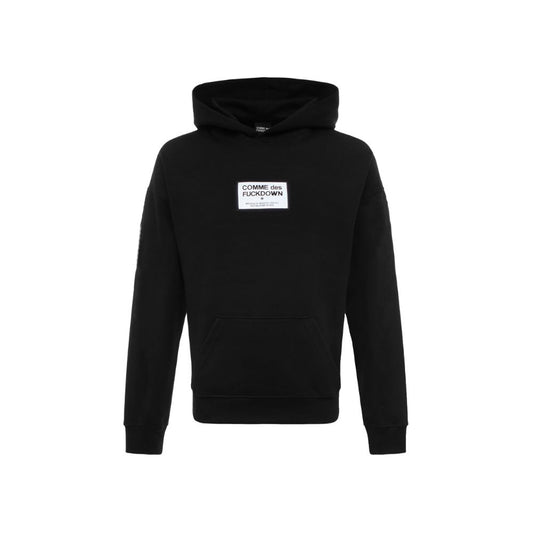 Comme Des Fuckdown Schwarzer Baumwollpullover