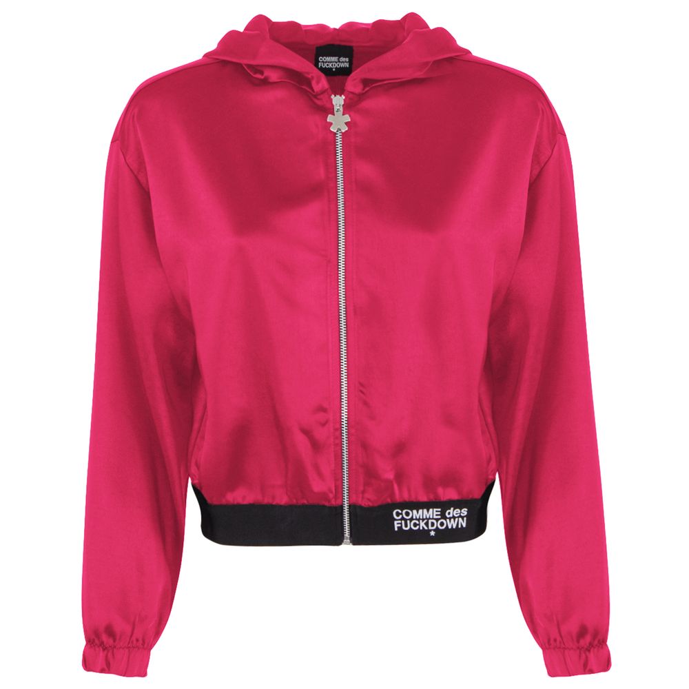 Comme Des Fuckdown Fuchsia Polyesterpullover