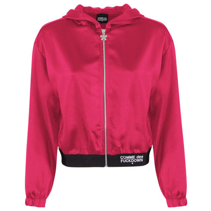 Comme Des Fuckdown Fuchsia Polyesterpullover