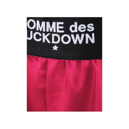 Comme Des Fuckdown – Polyester-Shorts in Fuchsie