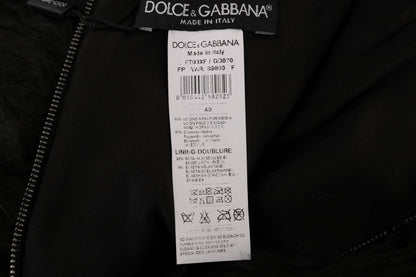 Dolce &amp; Gabbana – Exquisite Mini-Shorts aus schwarzem Nerzpelz