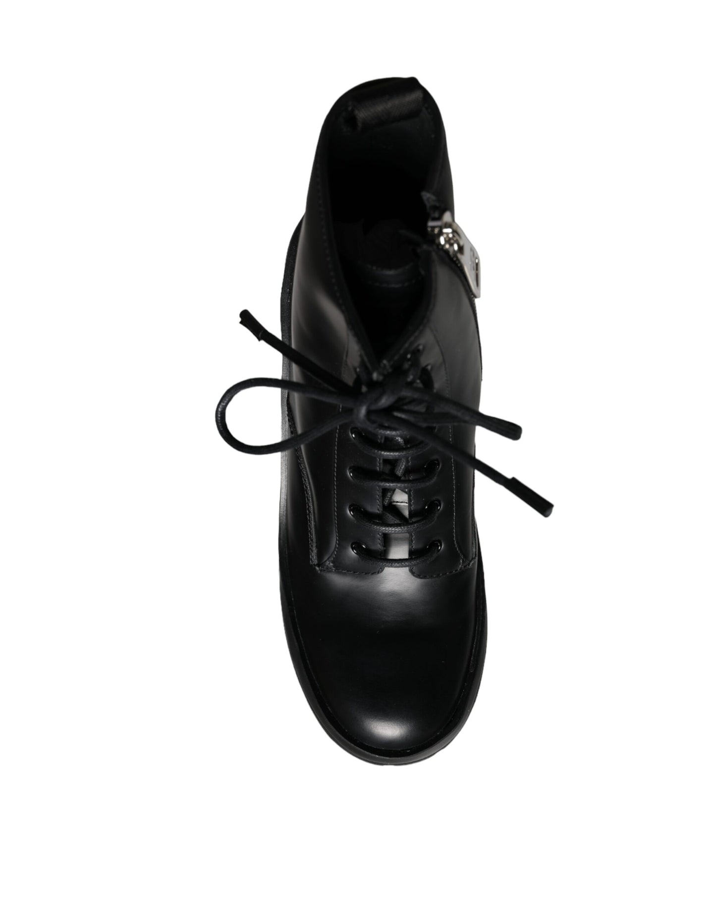 Dolce &amp; Gabbana – Schwarze Trekking-Stiefeletten mit Schnürung Herren Schuhe