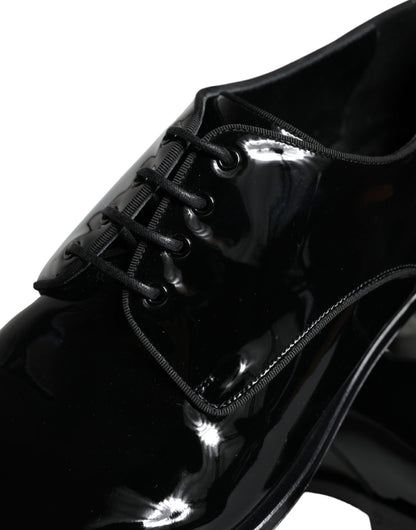 Dolce &amp; Gabbana – Derby-Schuhe für Herren aus schwarzem Kalbsleder