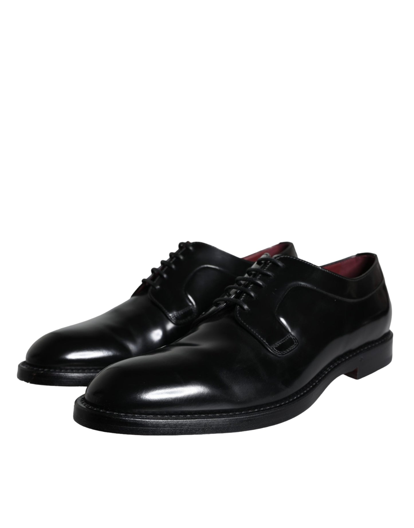 Dolce &amp; Gabbana – Derby-Schuhe für Herren aus schwarzem Kalbsleder