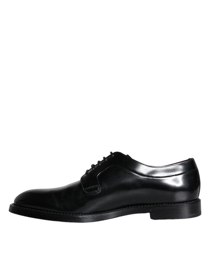 Dolce &amp; Gabbana – Derby-Schuhe für Herren aus schwarzem Kalbsleder