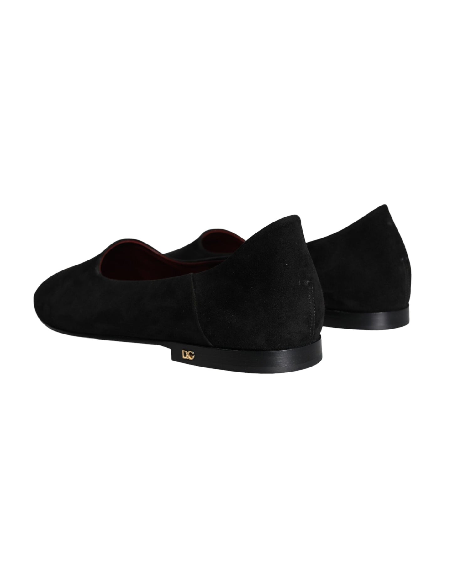 Dolce &amp; Gabbana – Formelle Slipper aus schwarzem Wildleder