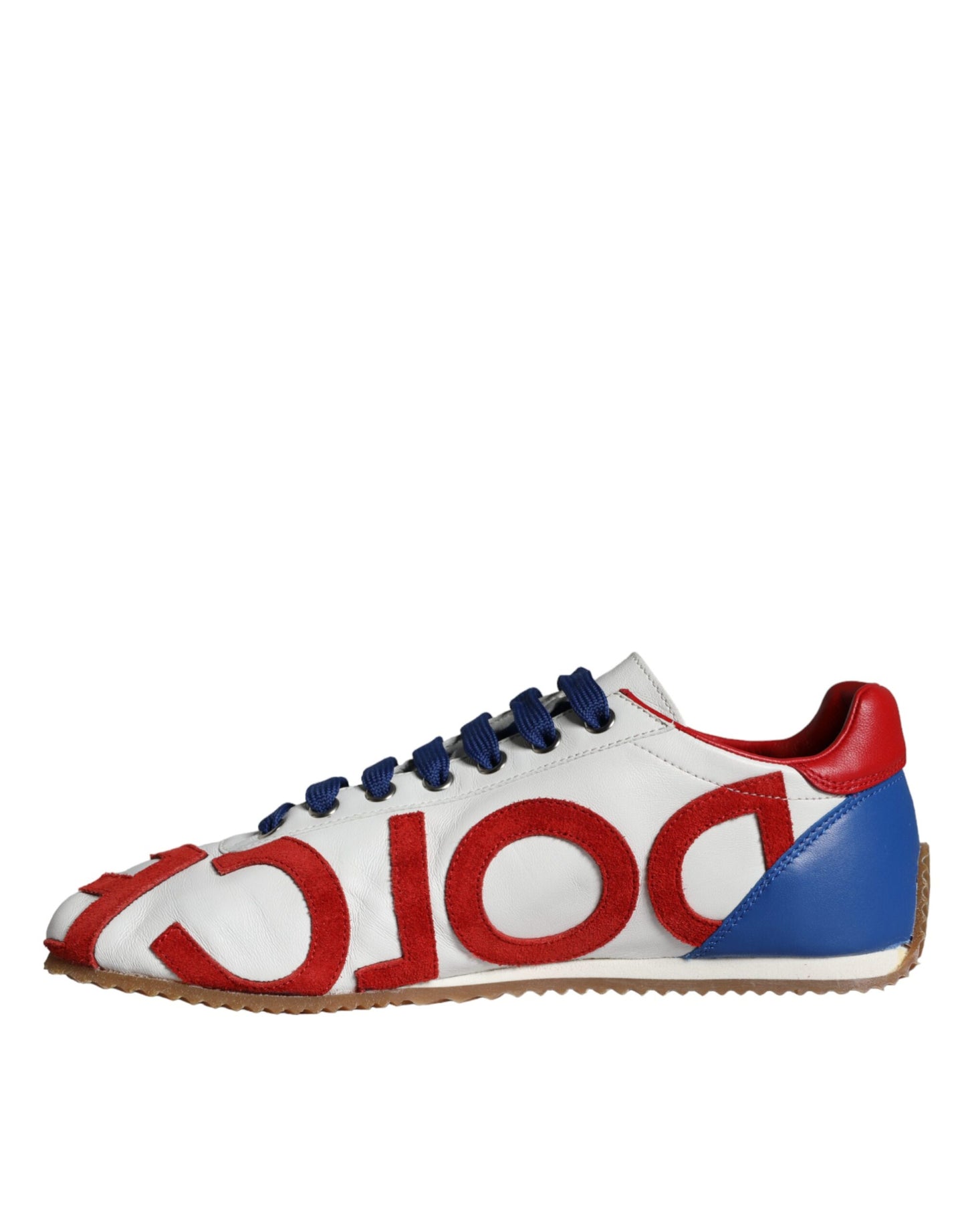 Dolce &amp; Gabbana Mehrfarbige Freizeit-Sneakers aus Leder mit Logo