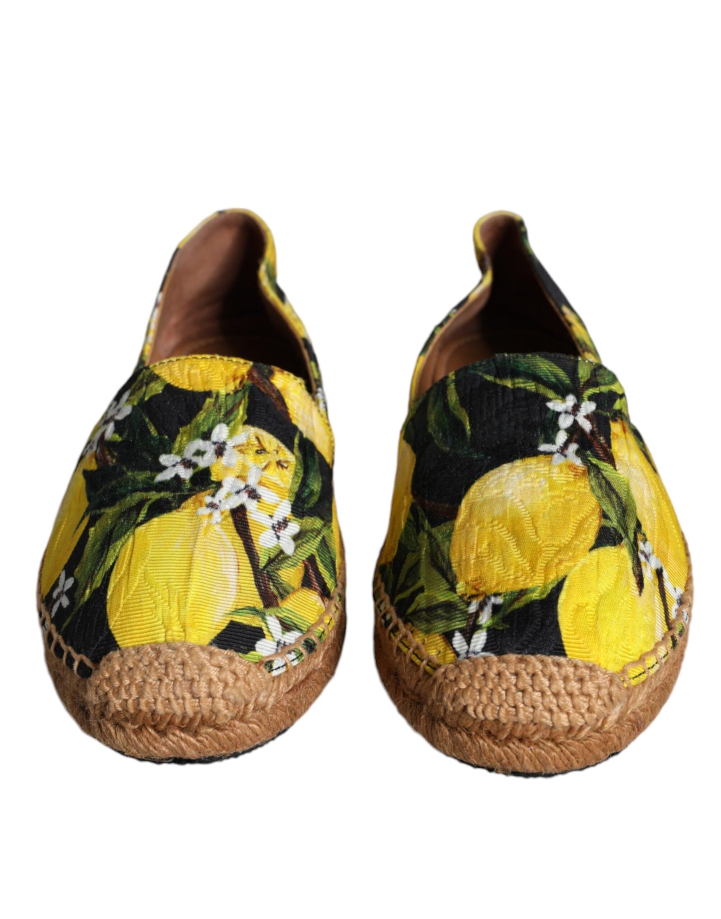 Dolce &amp; Gabbana – Espadrilles zum Reinschlüpfen in Mehrfarbig mit Zitronenmotiv