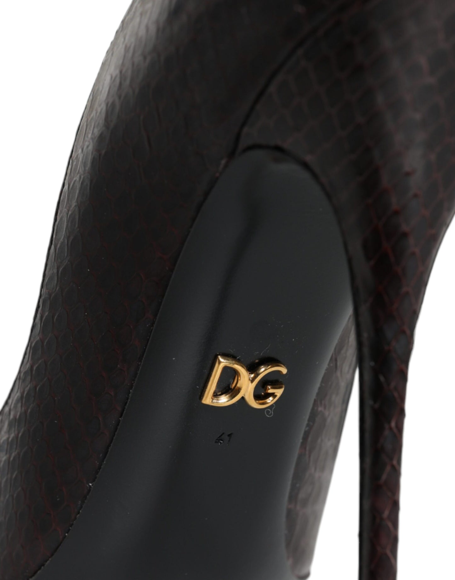 Dolce &amp; Gabbana Mehrfarbige Pumps aus exotischem Leder mit Absätzen