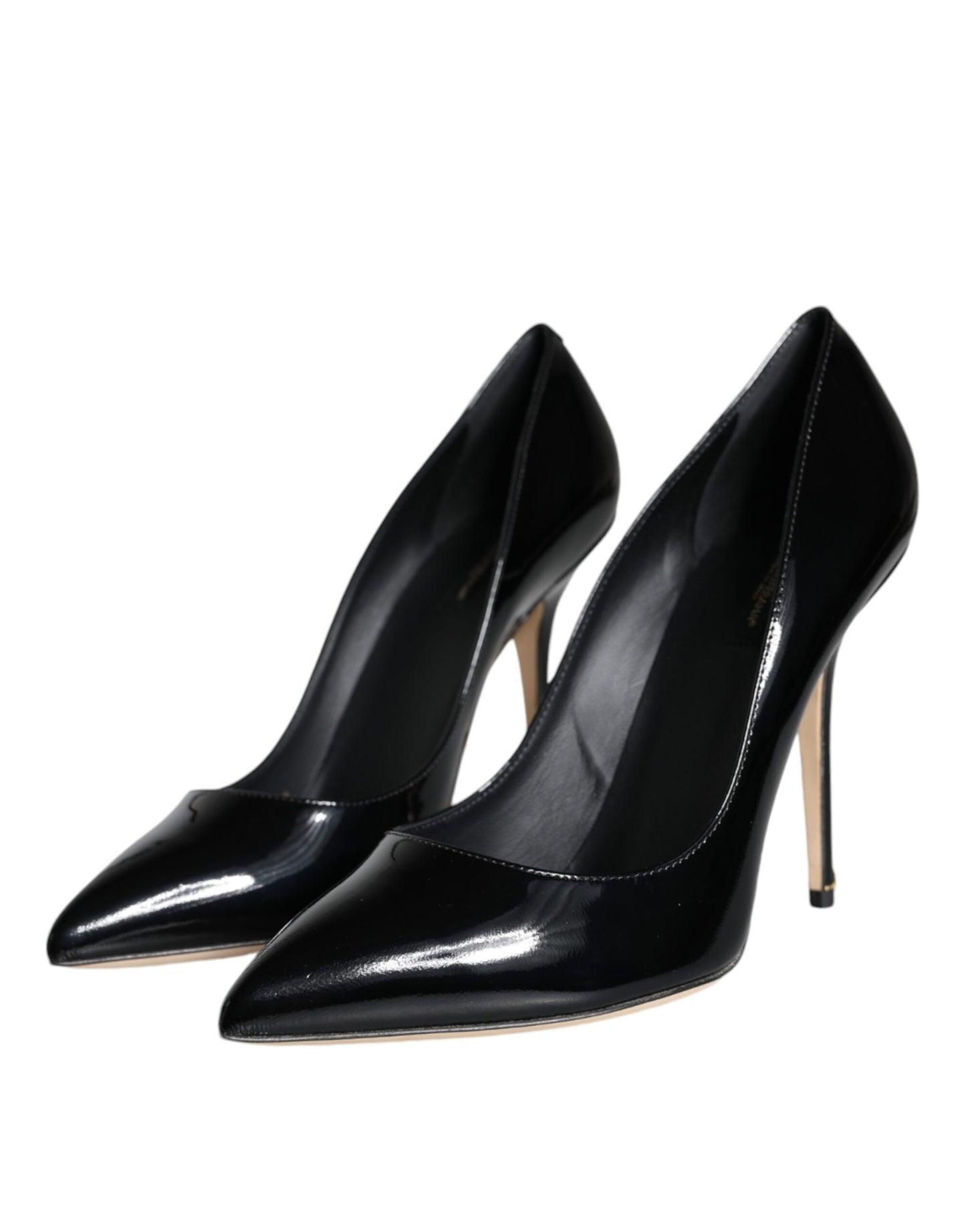 Dolce &amp; Gabbana Bellucci Pumps aus schwarzem Lackleder mit Absatz