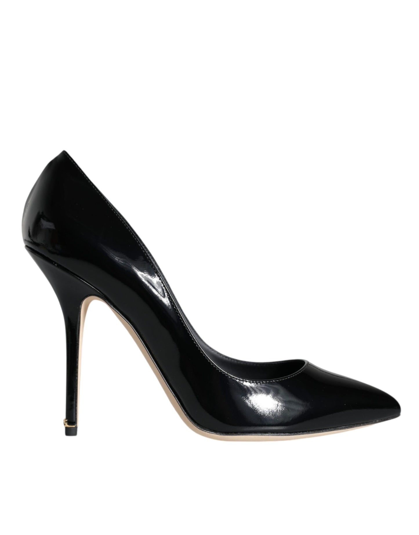 Dolce &amp; Gabbana Bellucci Pumps aus schwarzem Lackleder mit Absatz