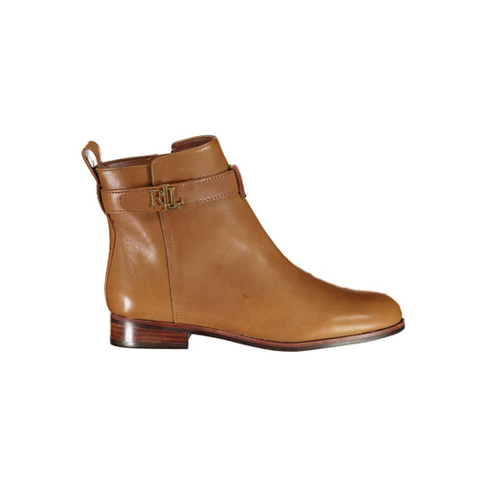 Ralph Lauren – Brauner Polyesterstiefel