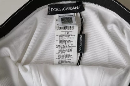 Dolce &amp; Gabbana – Weiße Unterwäsche aus Baumwollstretch mit Markenlogo