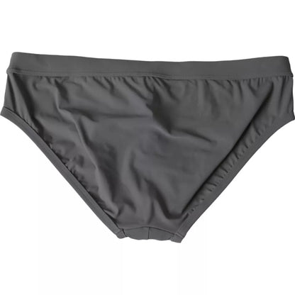 Dolce &amp; Gabbana Dunkelgrau DG Logo Beachwear Brief Bademode Herren