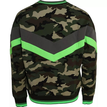 Dolce & Gabbana Multicolor Camouflage Sweatshirt Sweater