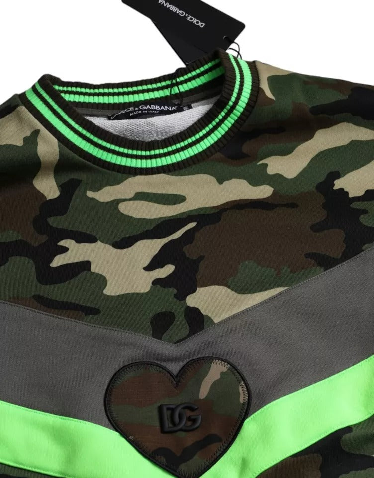 Dolce &amp; Gabbana Mehrfarbiger Camouflage-Sweatshirtpullover