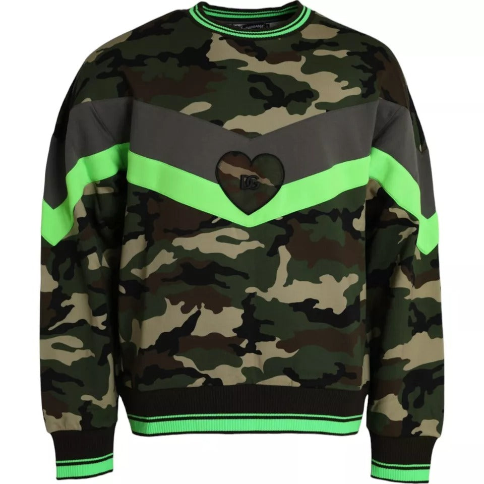 Dolce &amp; Gabbana Mehrfarbiger Camouflage-Sweatshirtpullover