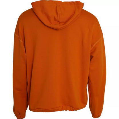 Dolce &amp; Gabbana Orange Kapuzenpullover Sweatshirt Pullover