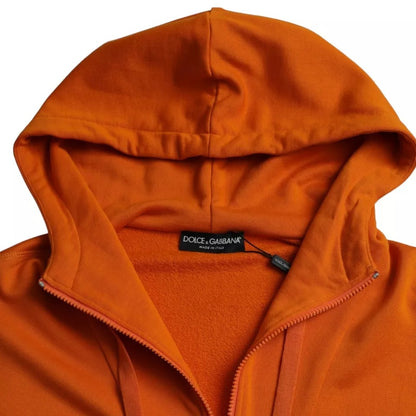 Dolce &amp; Gabbana Orange Kapuzenpullover Sweatshirt Pullover