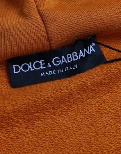 Dolce &amp; Gabbana Orange Kapuzenpullover Sweatshirt Pullover