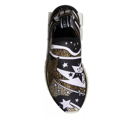 Dolce &amp; Gabbana – Sorrento – Sneaker mit mehrfarbigem Comet-Stern-Print