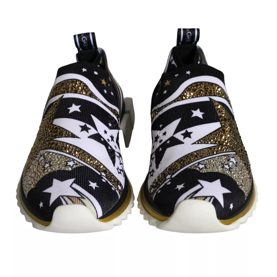 Dolce &amp; Gabbana – Sorrento – Sneaker mit mehrfarbigem Comet-Stern-Print