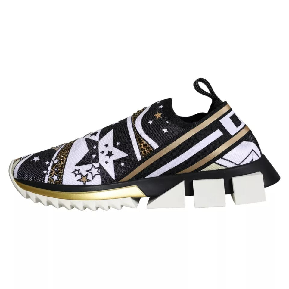 Dolce &amp; Gabbana – Sorrento – Sneaker mit mehrfarbigem Comet-Stern-Print