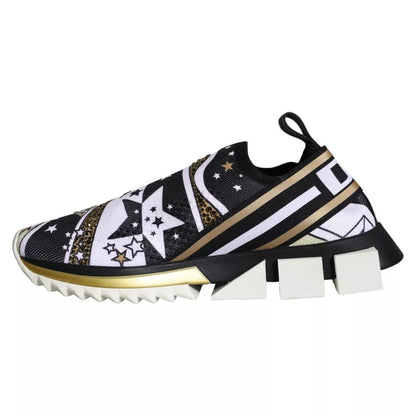 Dolce &amp; Gabbana – Sorrento – Sneaker mit mehrfarbigem Comet-Stern-Print