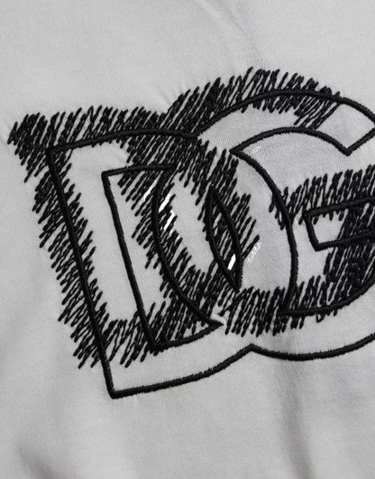 Dolce &amp; Gabbana – Weißes T-Shirt mit Rundhalsausschnitt und kurzen Ärmeln und Logo