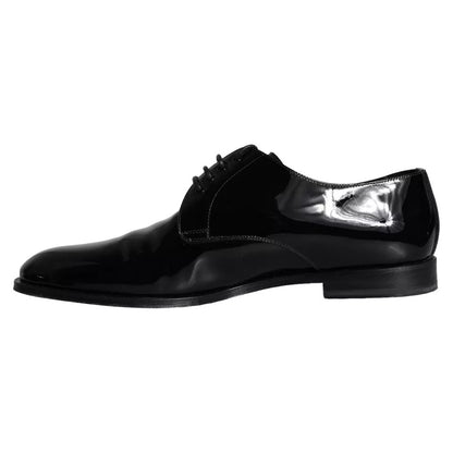 Dolce &amp; Gabbana – Derby-Schuhe für Herren aus schwarzem Kalbsleder